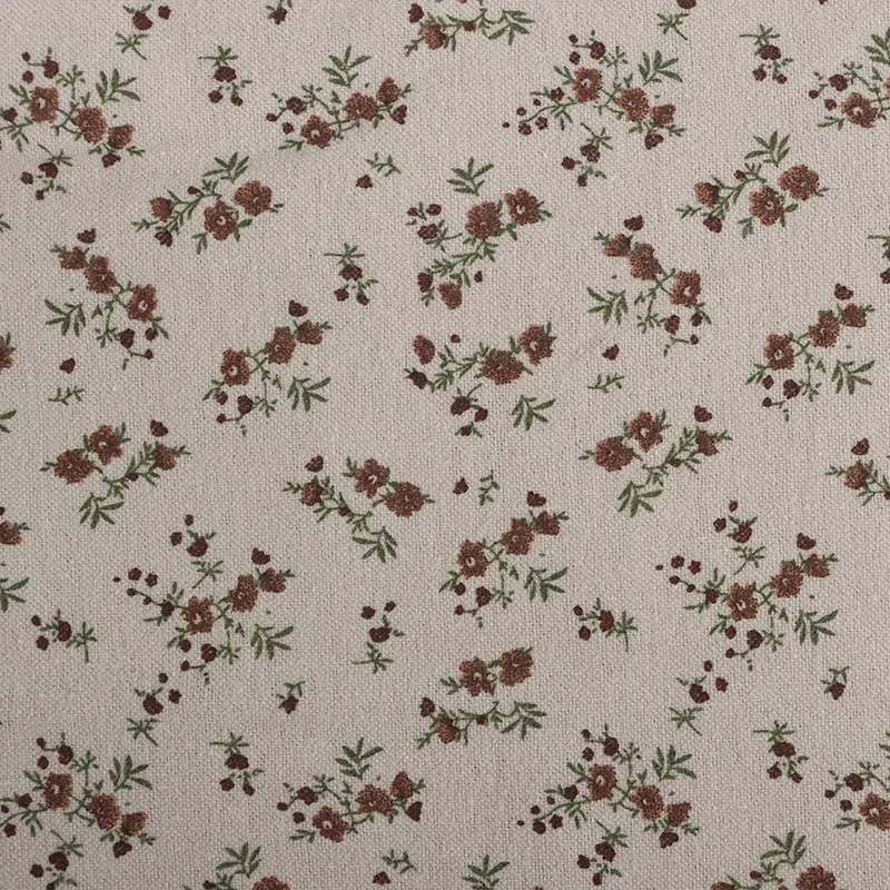 New Product 100% cotton woolen print high quality Cotton printed shirt dress fabric