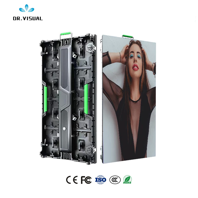 DR VISUAL Concise and beautiful P2 P3 P2.97 P3.91 rental led display Die cast aluminum cabinet p3.91 rgb panel