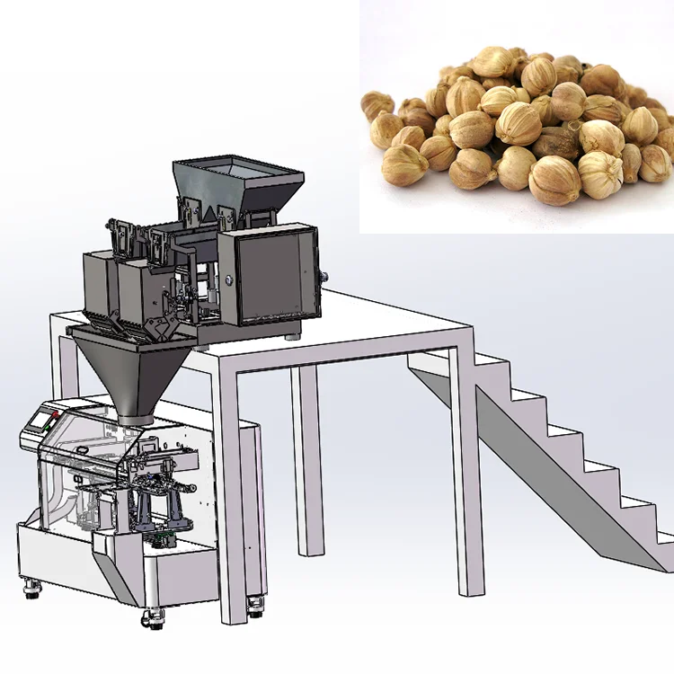 Automatic packaging and filling equipment of melon seeds pistachios and nuts granule packaging semi auto powder filling machine