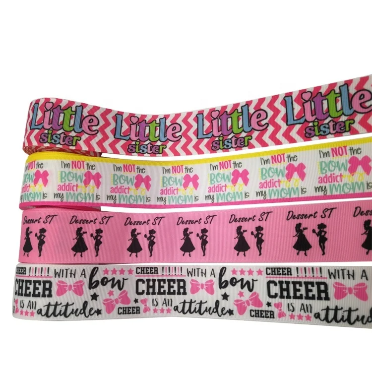 Grosgrain Ribbon Printed Character Ribbon Ready to Ship 3 Inch Double Face RIBBONS for DIY Bows Eco-friendly Support