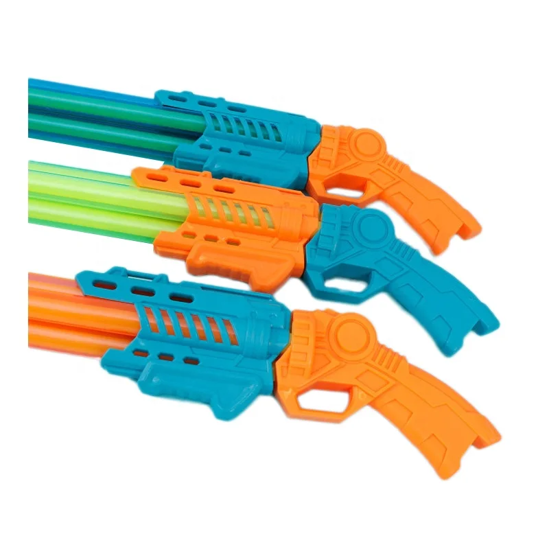 Wholesale Kids Outdoor Pool Toy Summer Double Barreled Hunting Water Guns Plastic Toys Water Gun Toy