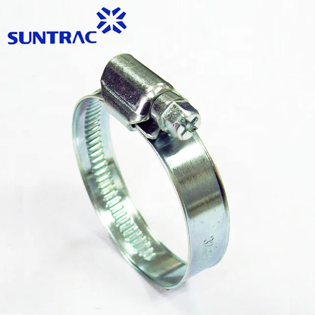 German type DIN 3017 galvanized steel embossed band worm gear drive hose clamp free samples