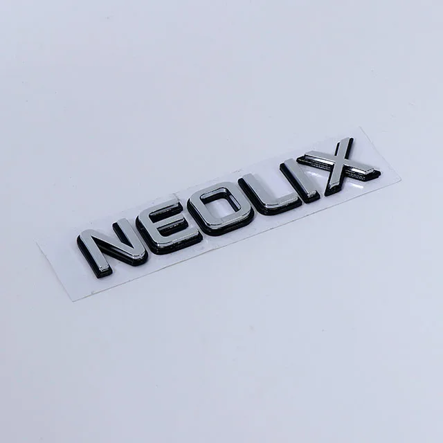 Hot sale custom Abs chrome car emblem badge plastic car logo sticker