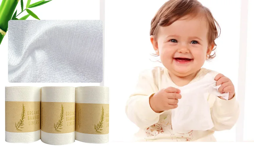 100% Biodegradable bamboo nappy liner pocket diaper liner