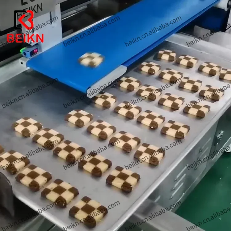 Multi-functional Automatic Panda Biscuit Making Machine Stuffed Cookies Encrusting Machine