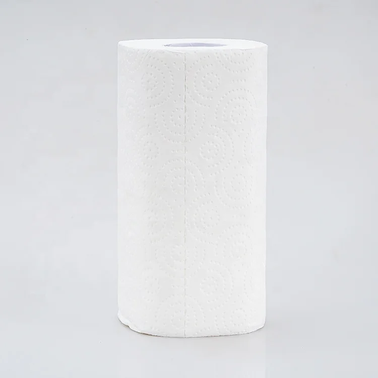 Wholesale Custom Factory Price Soft 2Ply Embossed Kitchen Paper Roll Towel Printed Roll Paper Towel For Kitchen