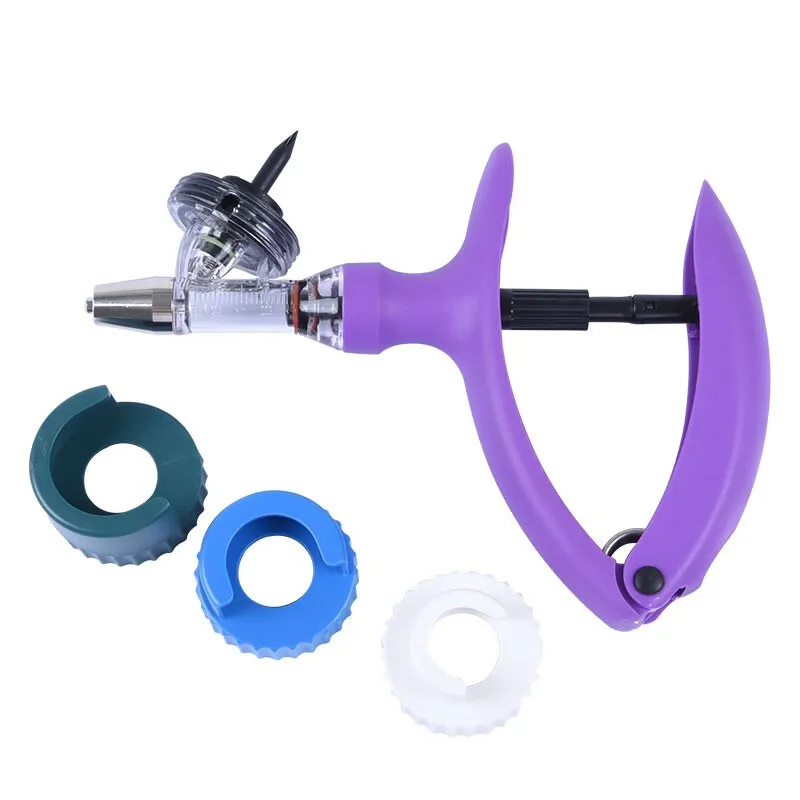 2 мл Canula ветеринарная бутылка для крупного рогатого скота шприц инъекций автоматический Дозирующий с иглой