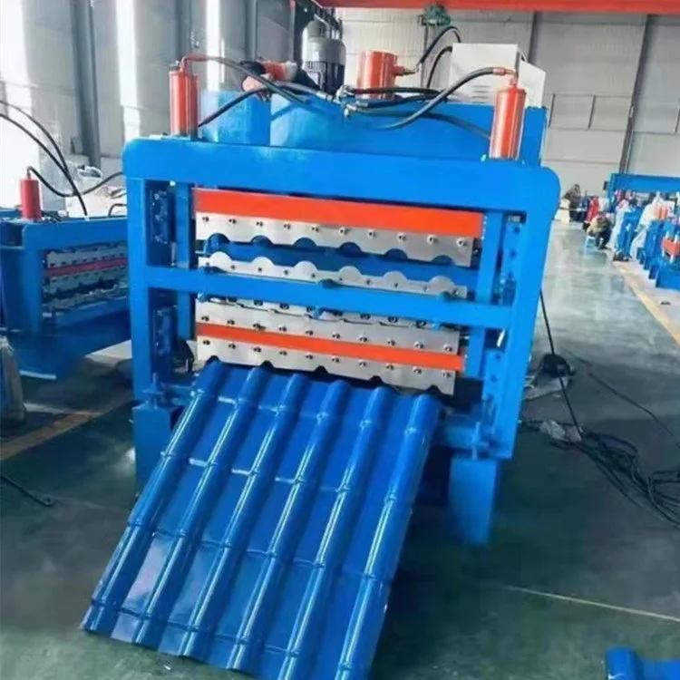 Sheet Wall colorful stone coated metal roof Glazed Tile Making Machine Roof Panel Used Roll Forming Machinery