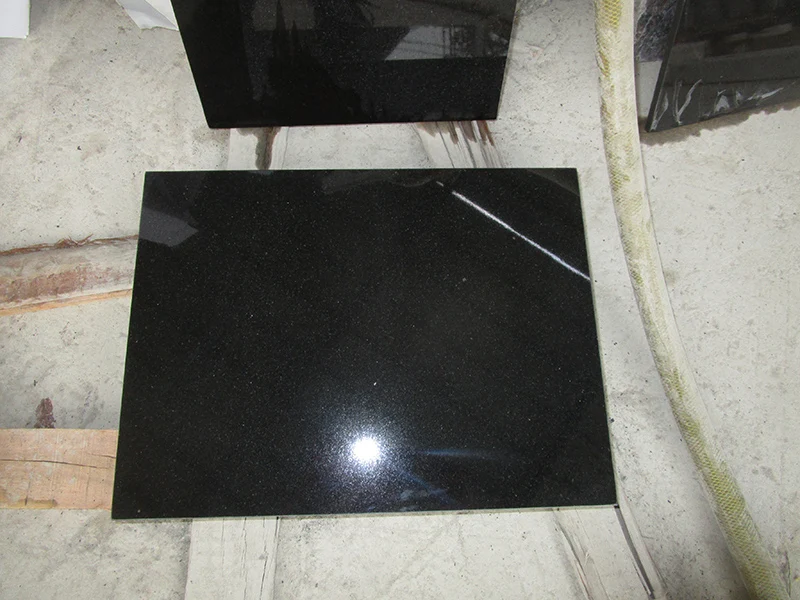 Polished Absolute Black Granite For Grave Shanxi Black Granite Floor Tile 30x30