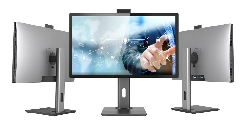 Popular Price PC Gaming Monitor Shopping Mall Horizontal Office Gaming Monitor Wired Lan Windows