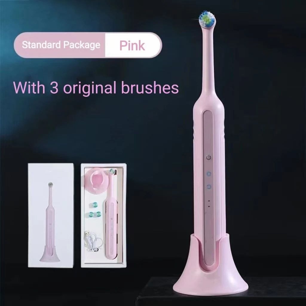 Rotating Electric Toothbrush Adult Model 360° Rotating Brush Head Intelligent with Base Rechargeable Electric Toothbrush