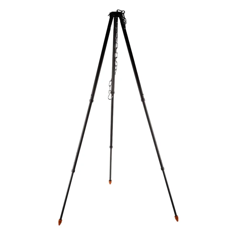 Portable Outdoor Cooking Tripod with Adjustable Hanging Chain for Campfire Picnic Hanging Pot Grill Stand campfire tripod