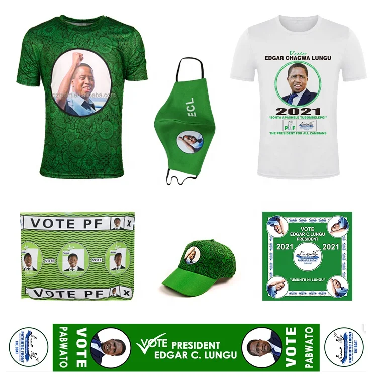 wholesale election african print cotton fabric kanga for kenya campaign