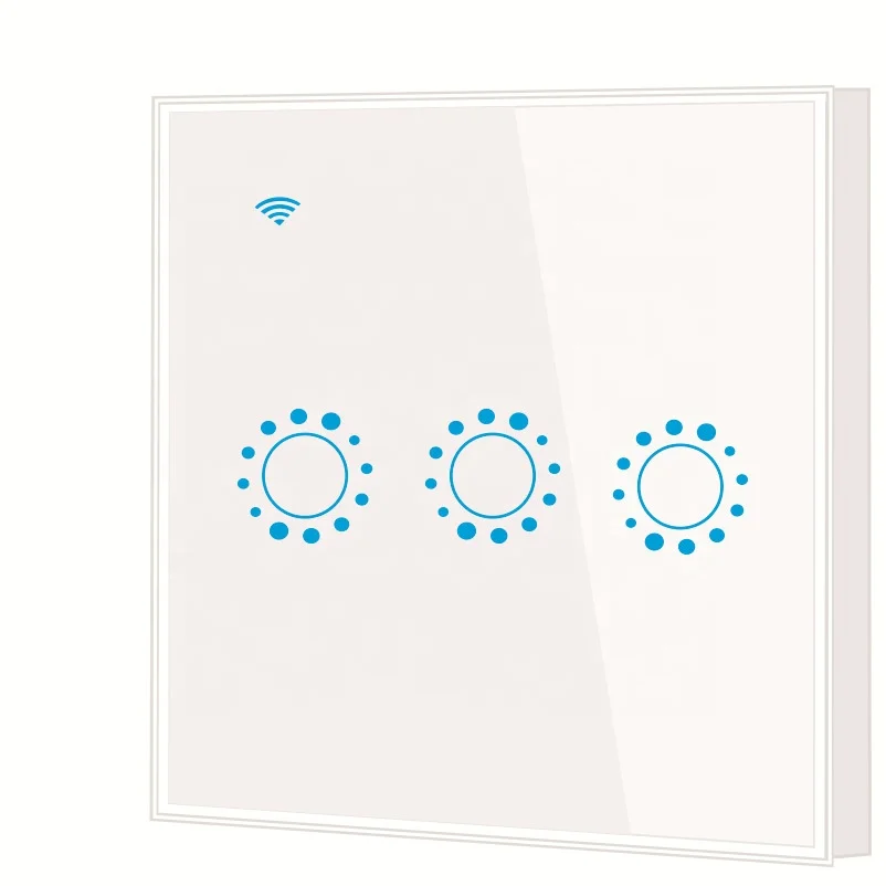 India smart wifi touch switch for LED light remote control google home support alexa wall socket switch 86*86*mm standard size