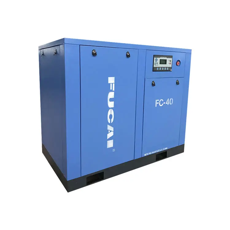 FUCAI high quality low noise compressor 380v 4.5m3/min screw air compressor inverter