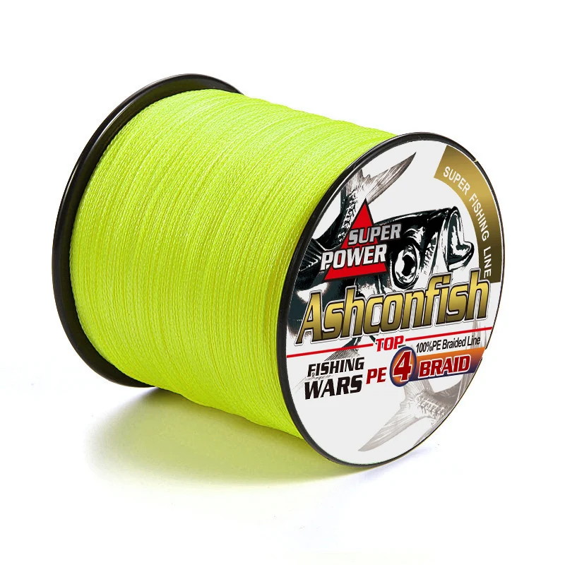 4 Strands 500M Special Coating Layer Perfect Cutting Water Fishing Line Material from Japan Green PE braid fishing line