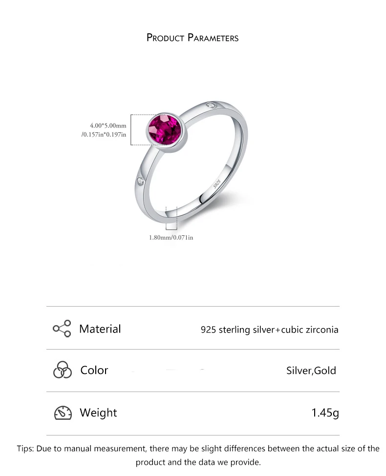 French classic retro simulation ruby ring 925 sterling silver gold-plated silver pigeon blood red zirconia eternity ring