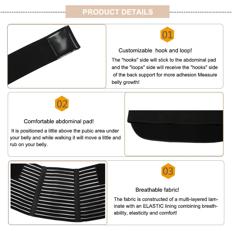 Classic Design Breathable Elastic Maternity Belly Band Brace Breathable Back Relieve Pregnancy Support Maternity Belt