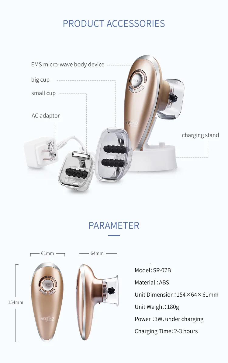 Body Vibration Sculpting Fat Loss Device Anti Cellulite Massage Machine Suction Cup With Massage Rollers Vacuum Massager