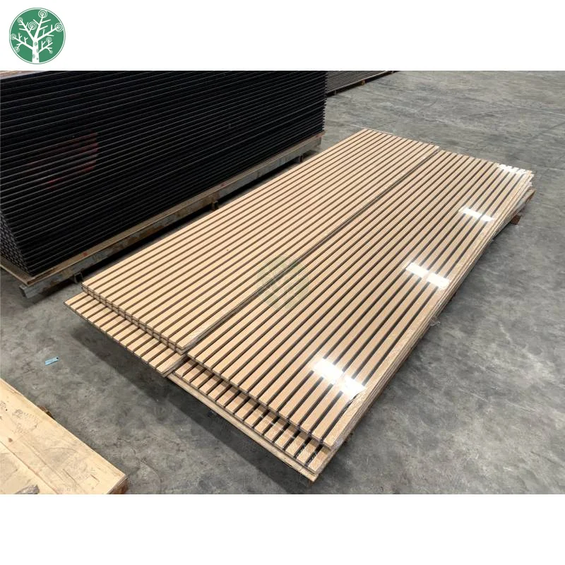 Factory Directly Widely Used In Home Studio 3D Model Design Soundproof Wooden Slats Acoustic Wall Panels