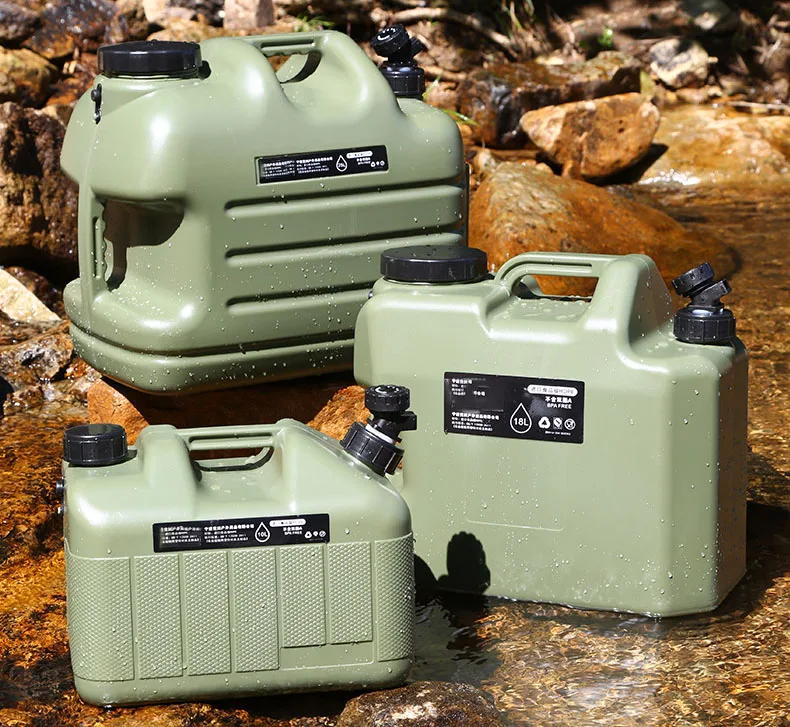 Outdoor Bucket Portable Large-caliber Water Canister for Camping