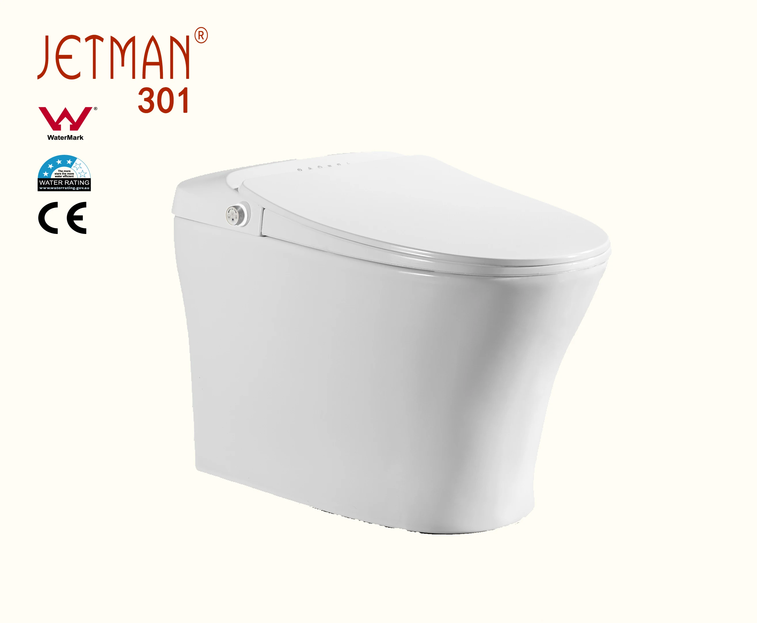 JM301 China sanitary ware ceramic toilet WaterMark SAA approved one piece bidge toilet