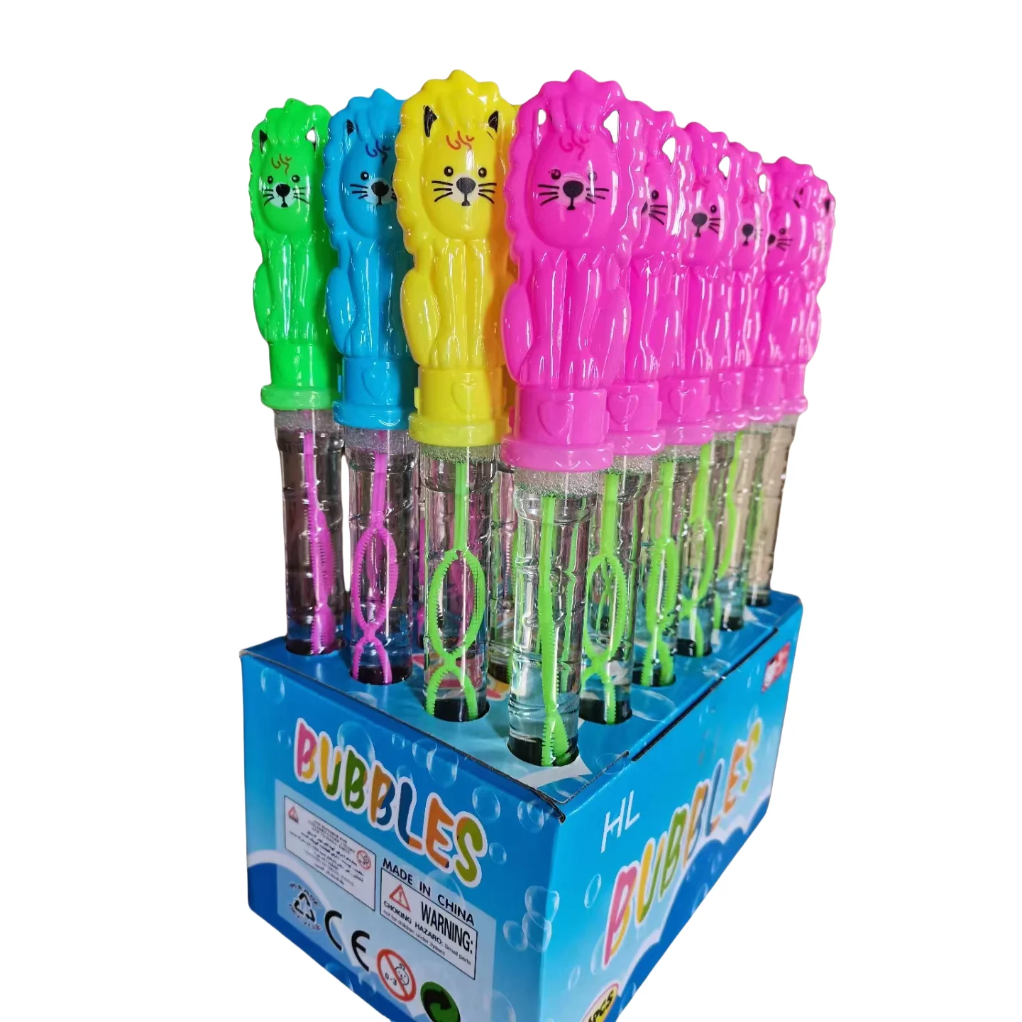 Hot Selling Cartoon Soap Bubble Toys with Wand Stick Blower Water Outdoor Summer Toy for Kids and Girls