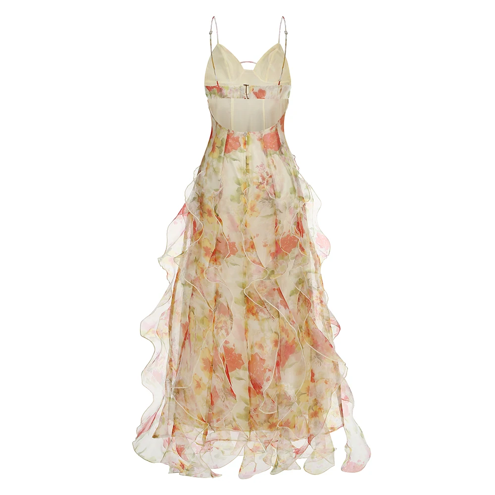 SB2982 Kimshein New Arrival Vestidos Women Elegant Summer Casual Dresses Floral Print Women Fashion Dress