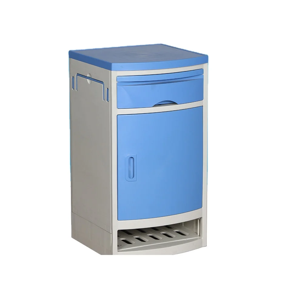 High quality ABS plastic hospital bedside cabinet