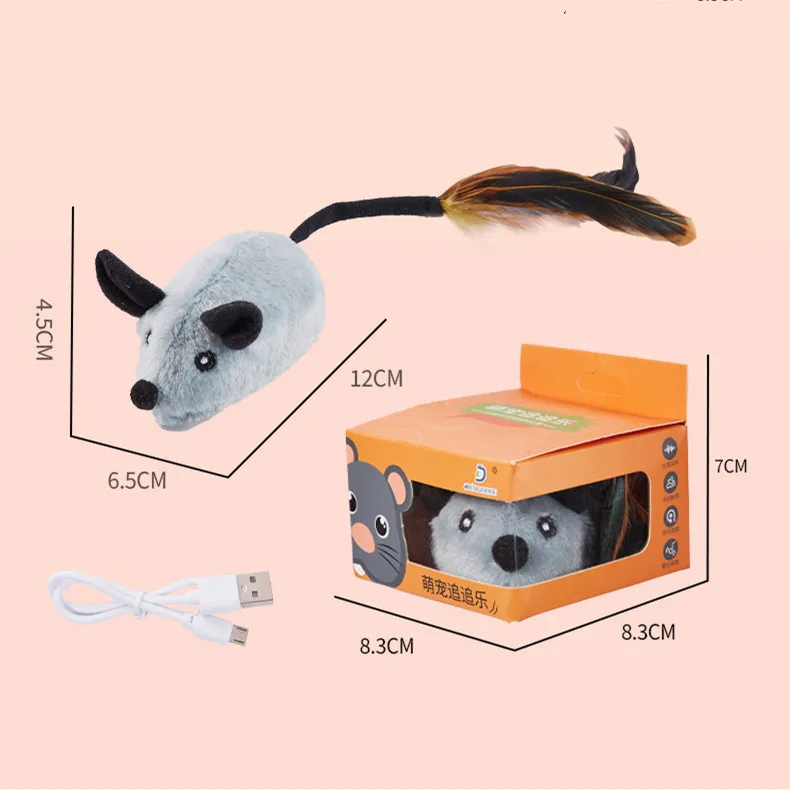 Автоматическая кошка игрушка мышь Usb платная Интерактивная электрические кошки игрушки