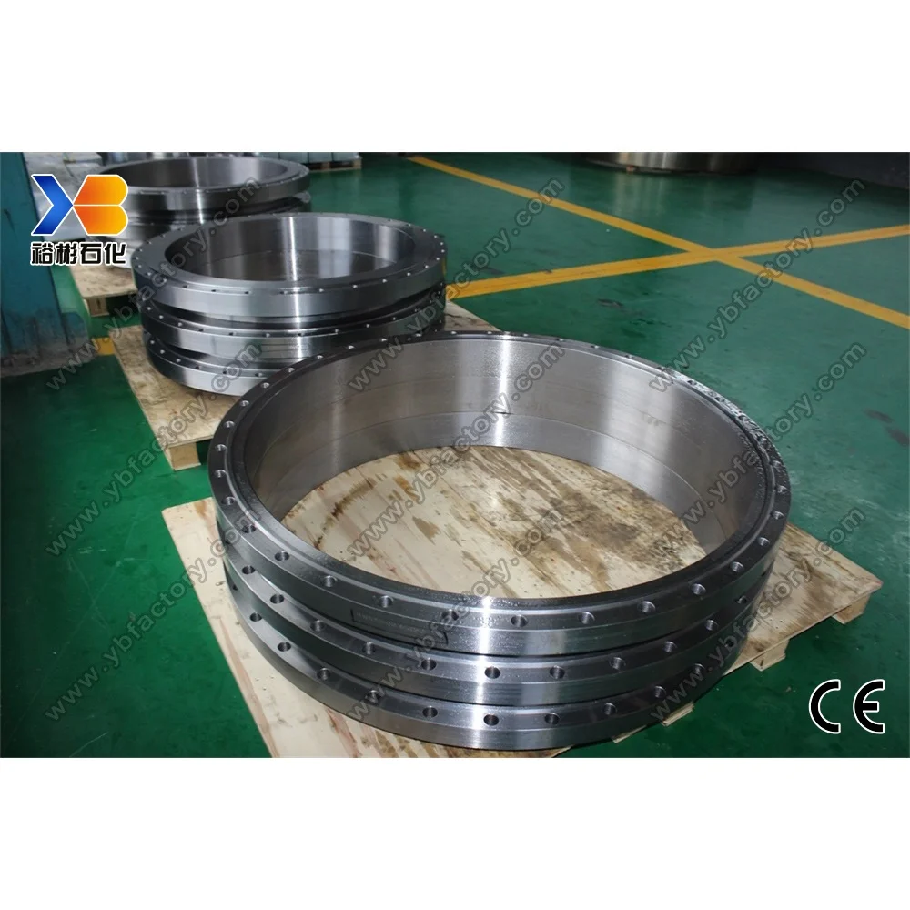 China Manufacturer Machined Large Size Customized CNC A105 Flange for Heat Exchanger