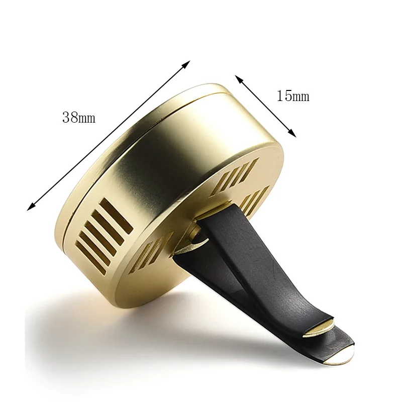 Wholesale Factory Price Quality Custom Cute Automobile Air Outlet Clamp Metal Enamel Vehicle Fragrance Box