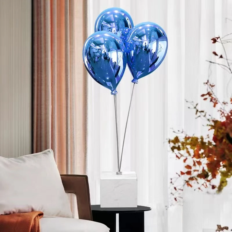 Wholesale sculpture wedding birthday party decoration red balloon resin statue for home decoration  party supplies decorations