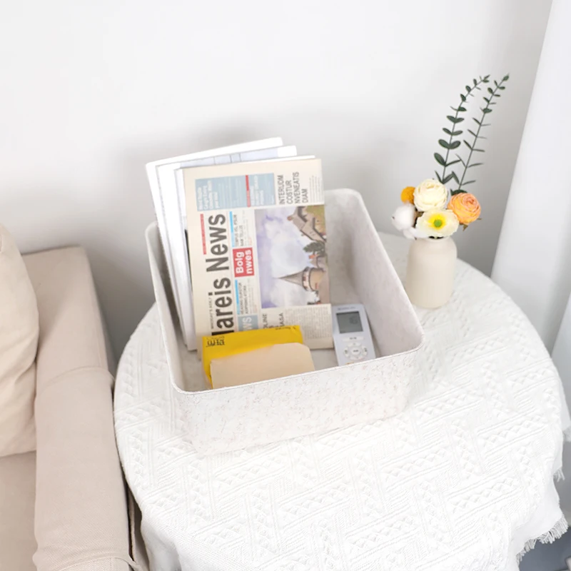 High Quality Custom Logo Color Portable Collapsible Laundry Firewood Basket Felt Storage for Sundries Home Bed Storage Baskets