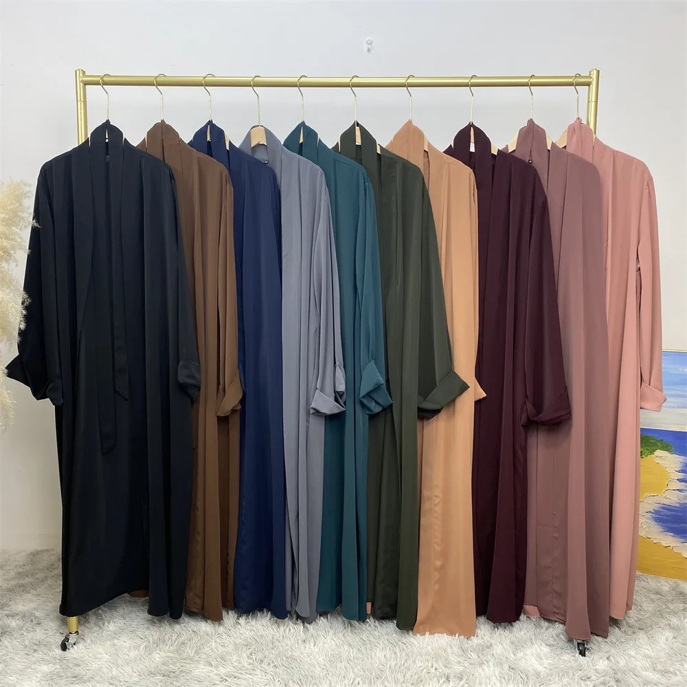 Modest dress Applique Embroidery Long Sleeve Maxi Dress Loose Islamic clothing Dubai Robe Abaya Women Muslim Dress