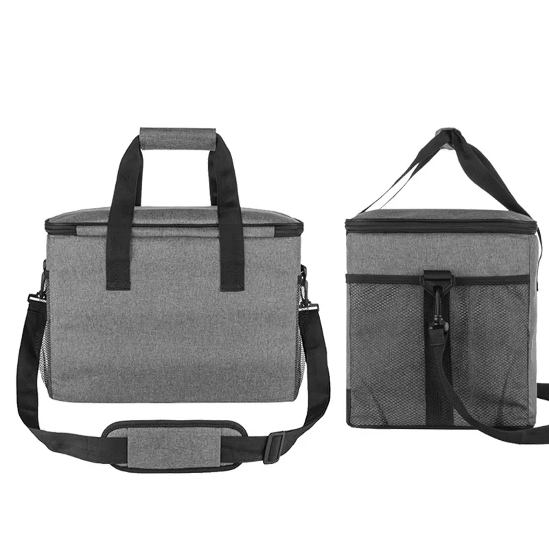 
New Japanese and Korean style insulation bag Thick canvas insulation package portable aluminum foil lunch bag 