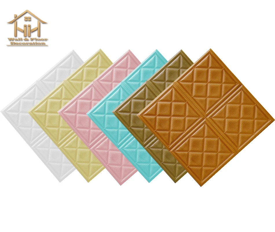 
3D Damascus wallpaper waterproof xpe foam wall sticker for home decor 