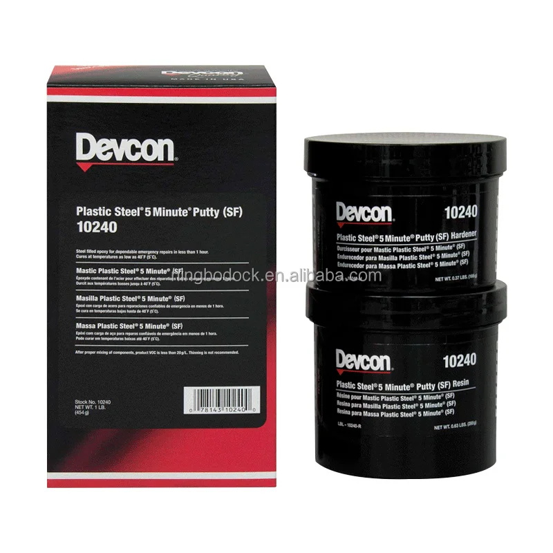 IMPA 812262 Marine General Repair Epoxies Devcon Plastic Steel 5 Minute Putty SF 1 Lb Emergency Repair Agent Epoxy Resin