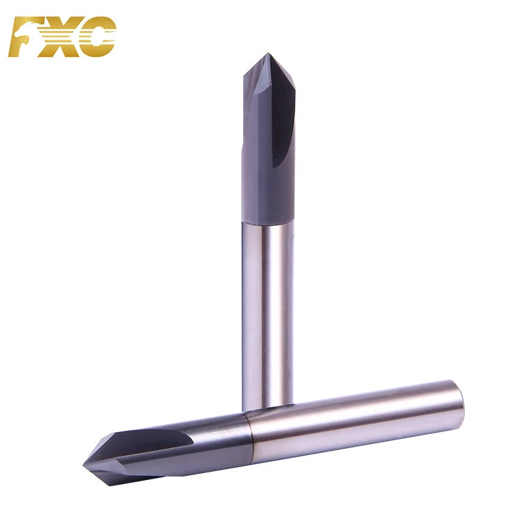 Chamfer Drill Bit 3 Flute Carbide Chamfer Cutter For Steel Metal