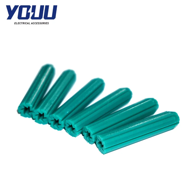 Заглушка для стен YOUU пластиковая анкерная зеленая расширительные штепсельные вилки из полиэтиленового материала