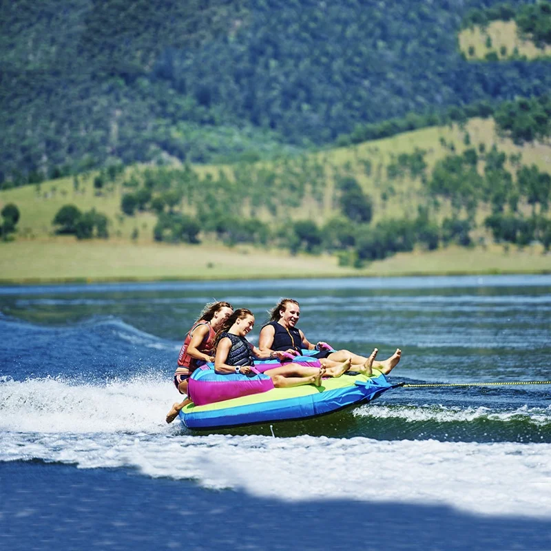 PVC 3 Rider Inflatable Beach Towable Tube for Water Sports Game