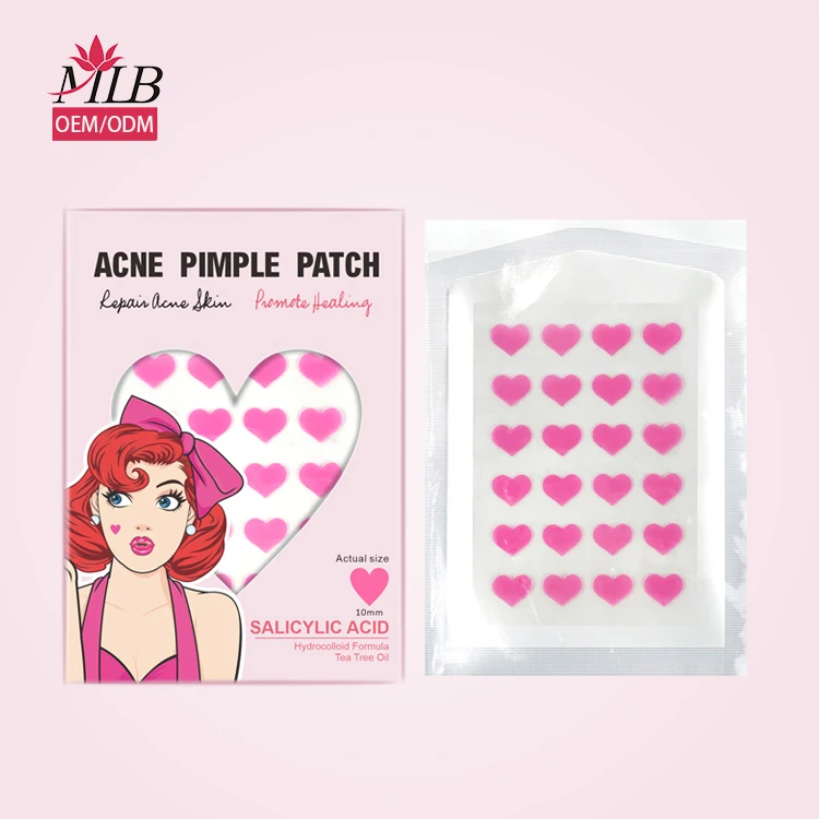 Private Label Hydrocolloid Stickers  Salicylic Acid Tea Tree Oil Korea Pimple Spot Acne Patch