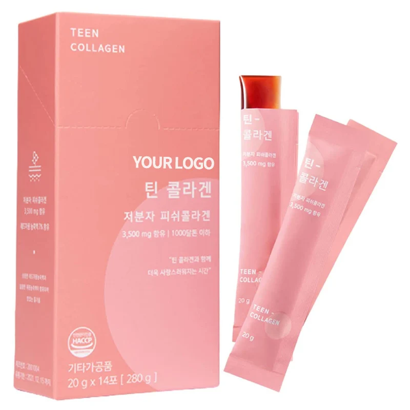 Коллагеновая Желейная палочка OEM под заказ, коллагеновые добавки для красоты кожи и волос с витамином C