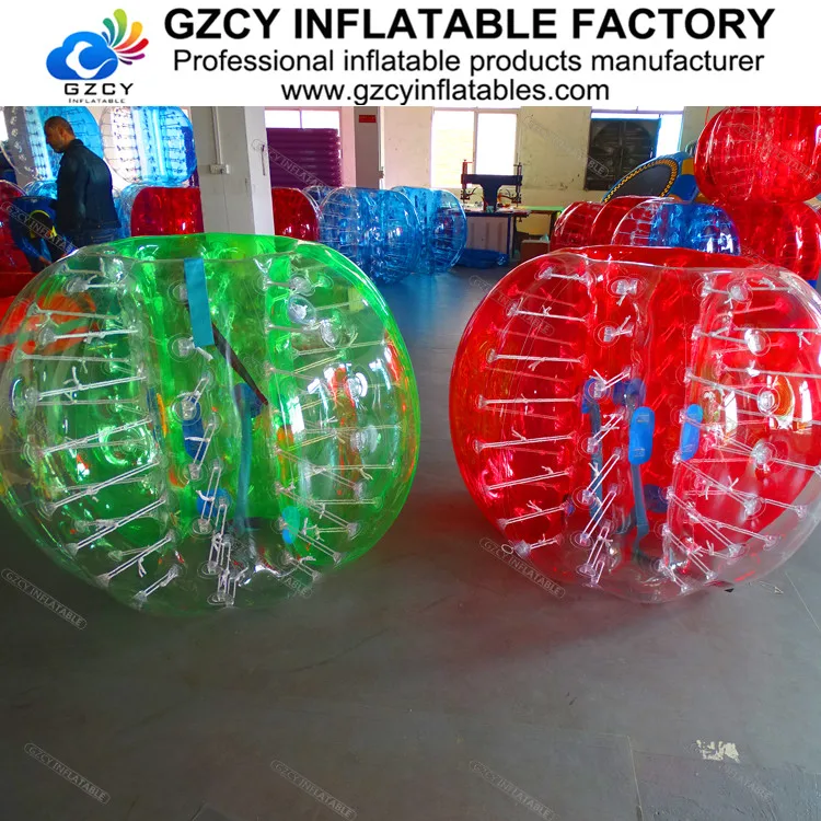 Funny adult body bumper ball suit inflatable bubble football soccer ball on sale