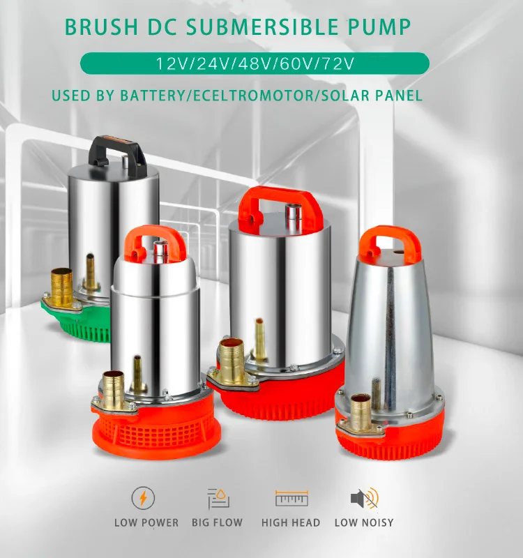 ZOHAG High quality DC solar pump submerged pump 12V/24V/48V