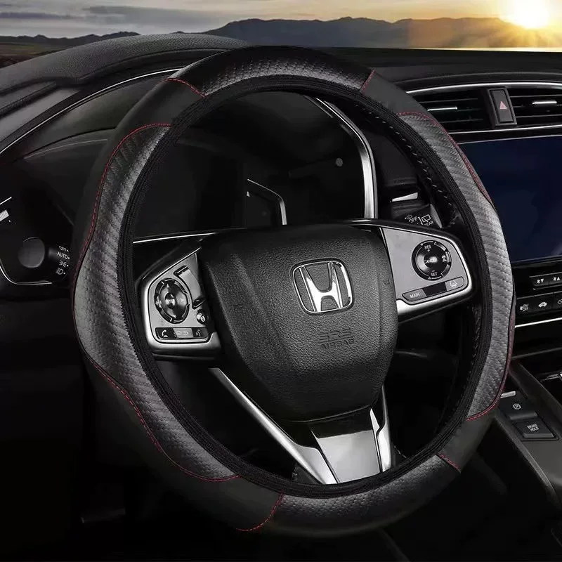 Car Leather Steering Cover Penutup Stereng No Smell for Honda City Civic FC FD Jazz BRV CRV HRV Car