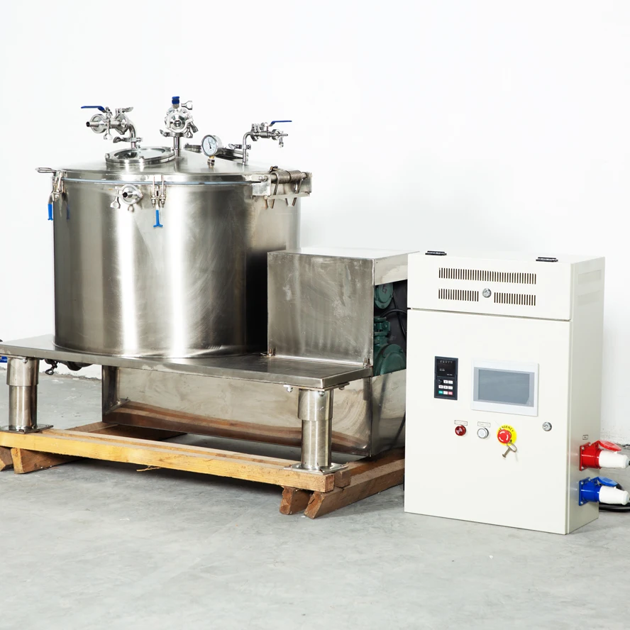 Cold Extraction Machine Alcohol Industrial Ethanol Centrifugal Separation Platform with Chiller Solvent Tank
