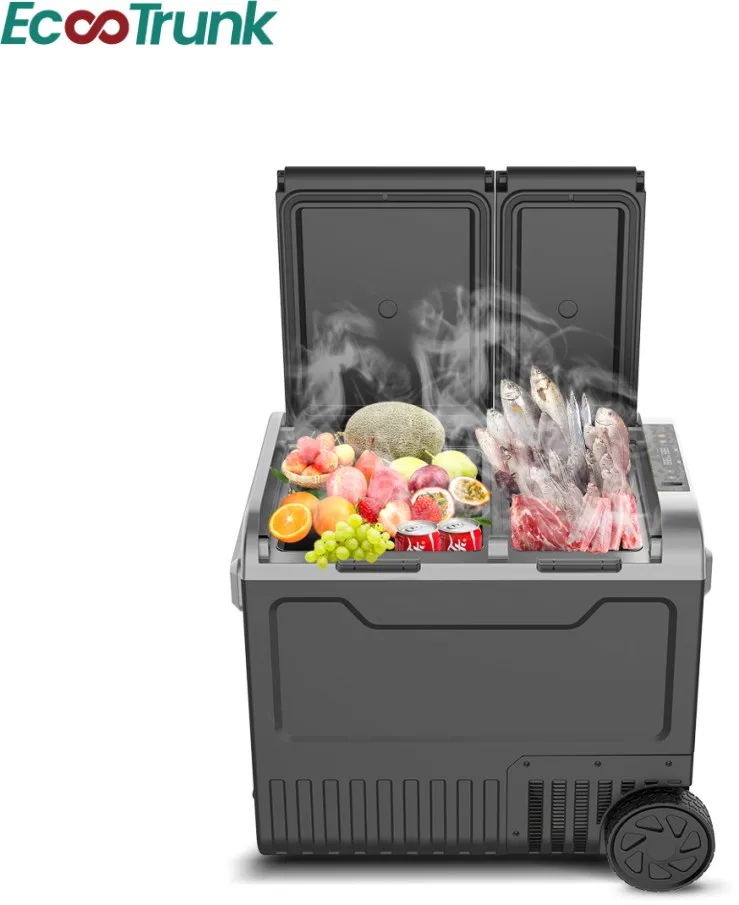 Quick-freeze -20 Temp. Car Mini Refrigerator 12 Volt Fridge Freezer For Travel Camping