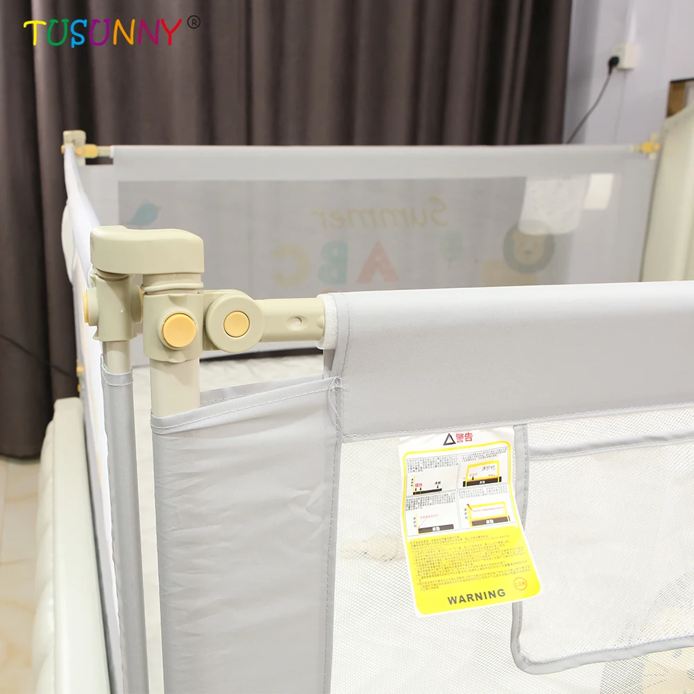 Chock Chick Foldable Safety Bedrail Fence Crib Corner Side Barrier Bed Guards Baby Bed Rail For Toddlers