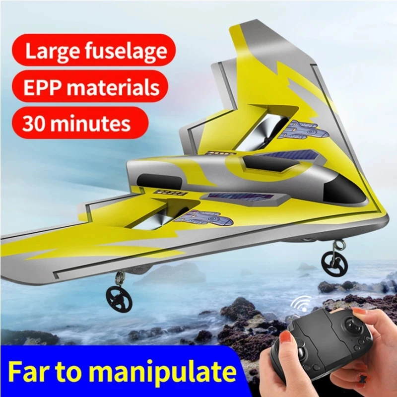 2.4G TY8 Ultralight Aircraft Delta Wing Hand Throw Foam Glider Model Plane 30-mins Flight Drop-resistant Luminous Rc Airplanes